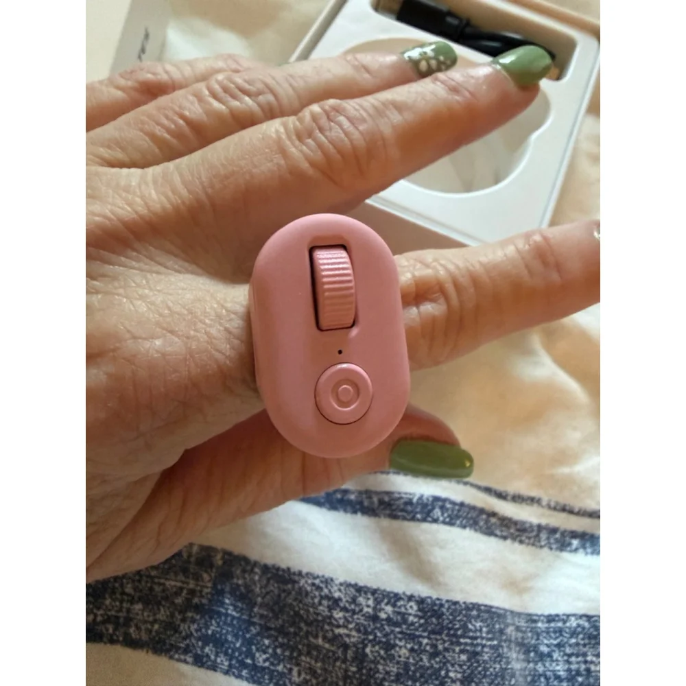 KINMATES Pink TikTok Scrolling Ring & Kindle App Page Turner One Size